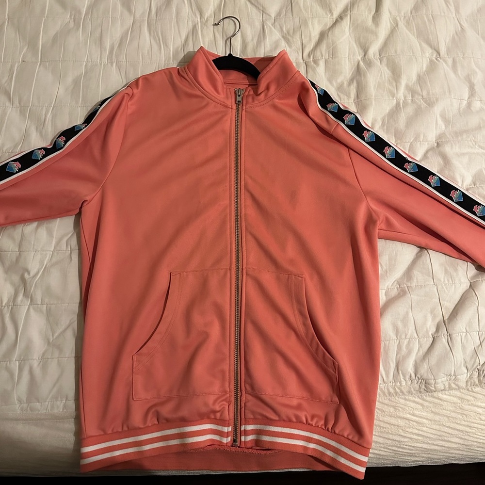 Pink Dolphin Men’s Pink Zip Jacket Large